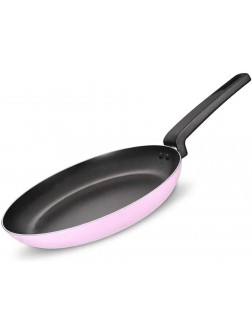 BXZYYL Frying Pan 10 Inch Frying Pan,Cookware Chef's Pan with Handle Lightweight Omelette Pan Easy to Clean Color : Pink - BYPGRPQ8P