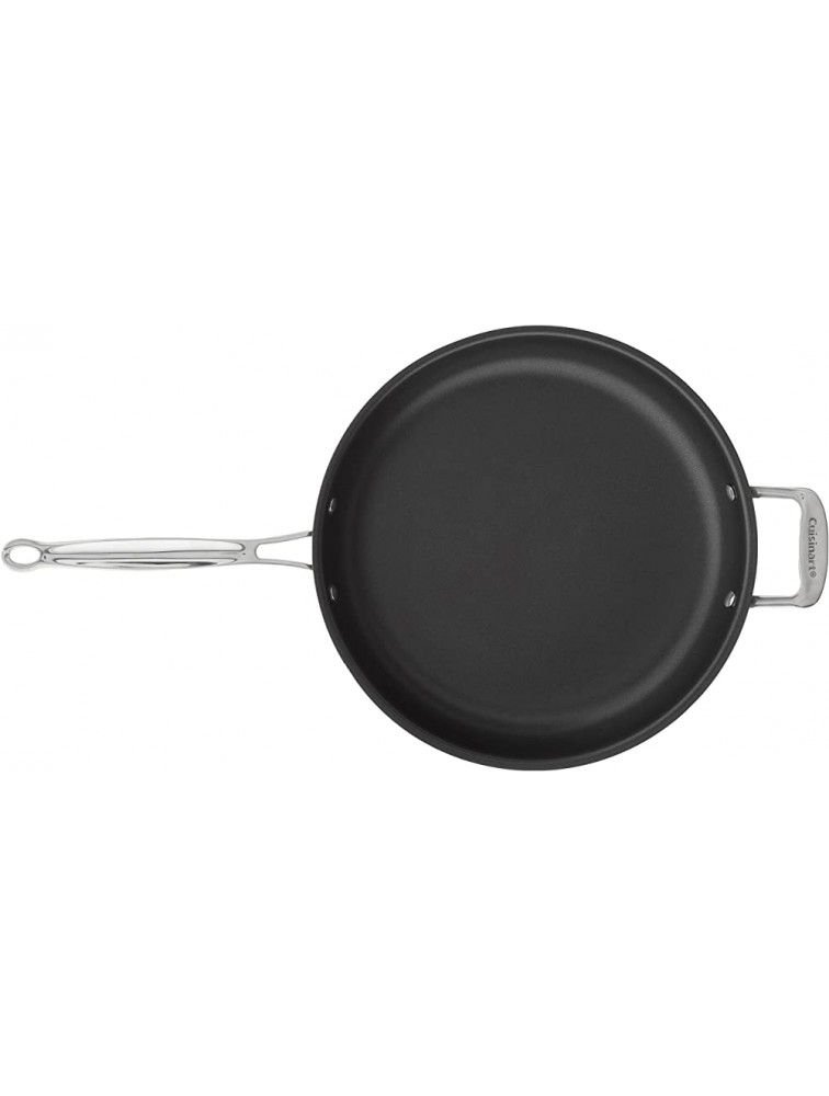 Cuisinart Chef's Classic Nonstick Hard-Anodized 12-Inch Open Skillet with Helper Handle Black - BSILOUT9D