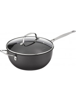 Cuisinart Chef's Classic Nonstick Hard-Anodized 4-Quart Chef's Pan with Helper Handle and Glass Cover - BR71VQYCP