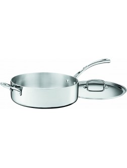 Cuisinart FCT33-28H French Classic Tri-Ply Stainless 5-1 2-Quart Saute Pan with Helper Handle and Cover - BUE1QXP0L