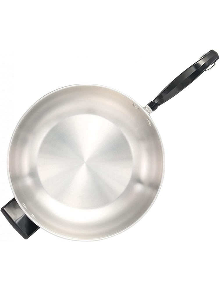 Farberware Classic II Stainless Steel Fry Saute Pan Chefpan with Lid 6 Quart Silver,70097 - B1O0WCEE7