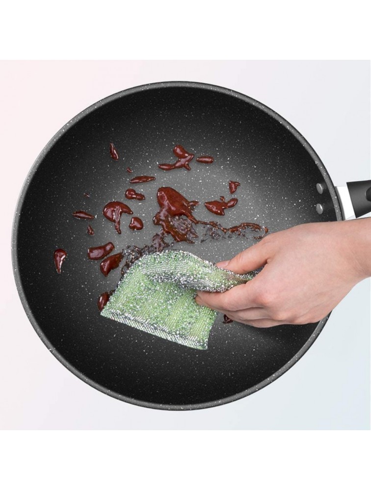 Frying Pan Non-Stick Deep Sauté Chef Pan Dishwasher Safe Scratch Resistant with Easy Food Release Interior Stone & Beam Fry Pan With Lid Nonstick pan - BX36X79TE