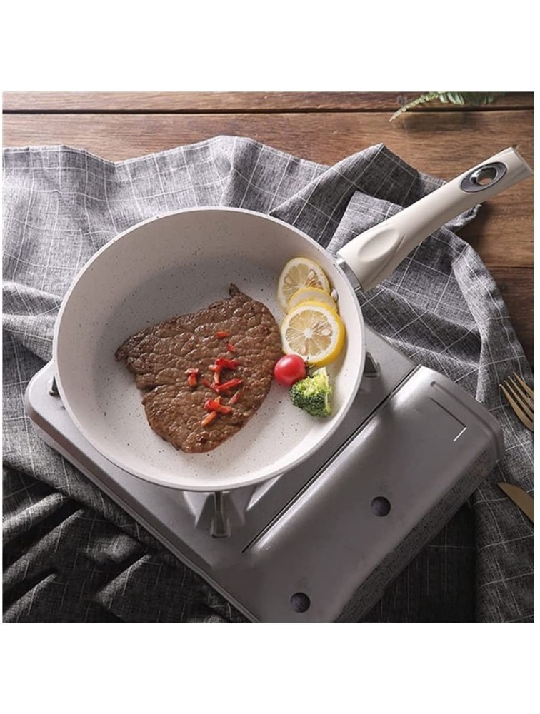 Nonstick Copper Frying Pan Non-stick Frying Pan Chef's Cooking Pan with Heat Resistant Handle Suitable for Gas &Induction Cooker Stainless Seel Frying Pan Size : 20cm - B402VWDQE