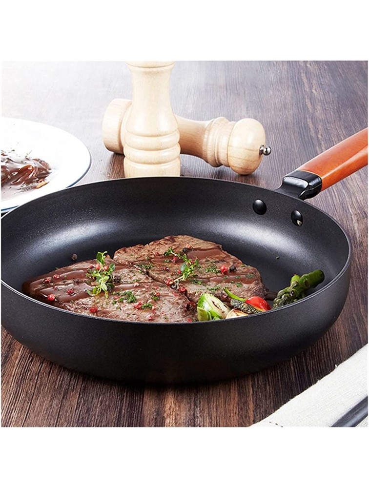 SHUOG Cast Iron Pot Vintage Forged Wok Non-stick Frying Pan Home 26CM Kitchen Wok Cooking Pot Fit For Induction Cooker Gas Stove Chef's Pans Color : 26cm pan with cover - BT24M0A0U