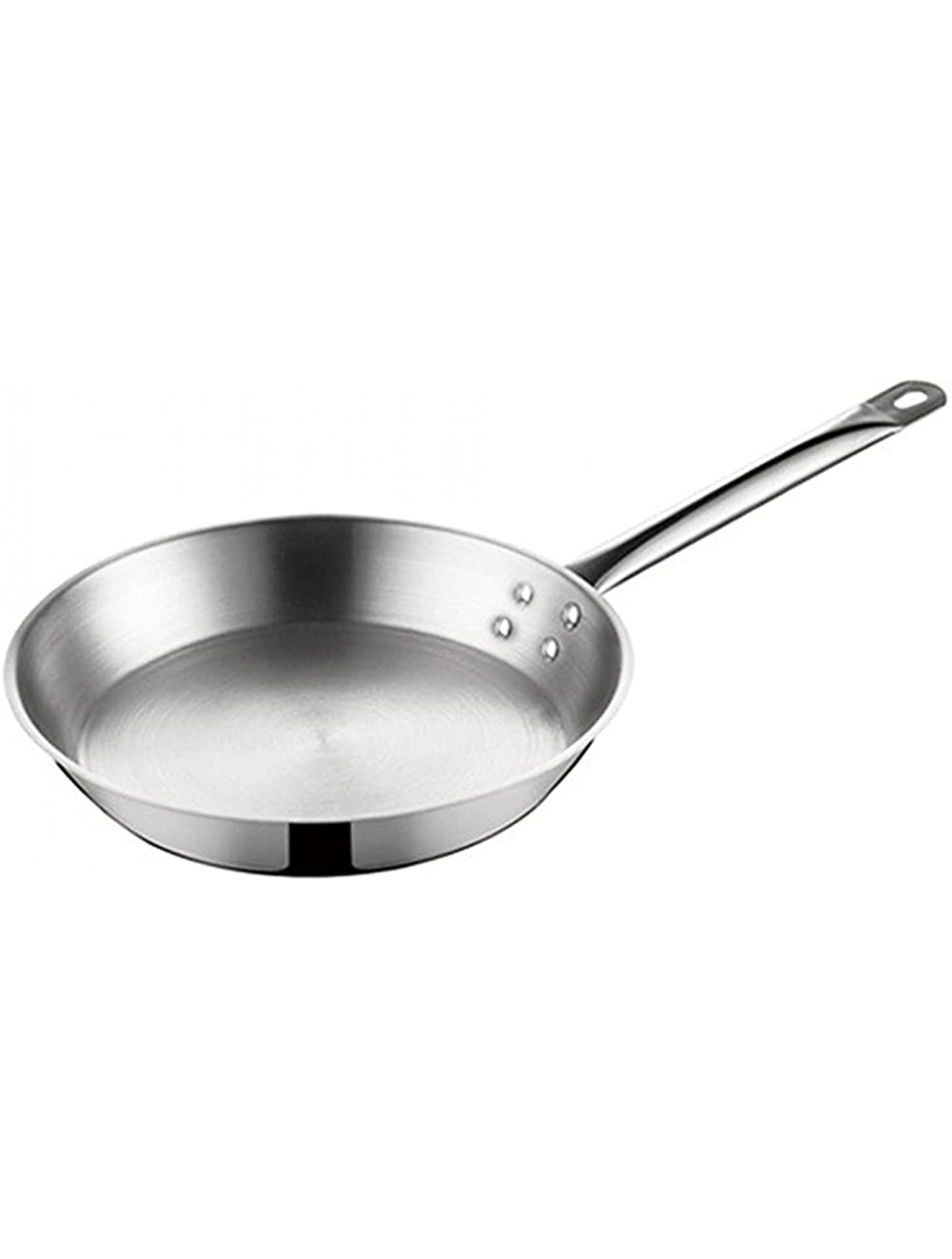 SHUOG Frying Pan High-Performance Skillet With Sleek Metallic Exterior Stainless Steel Frying Pan Suitable Fit For All Hob Types Chef's Pans Color : 28cm - B0EX44BYV