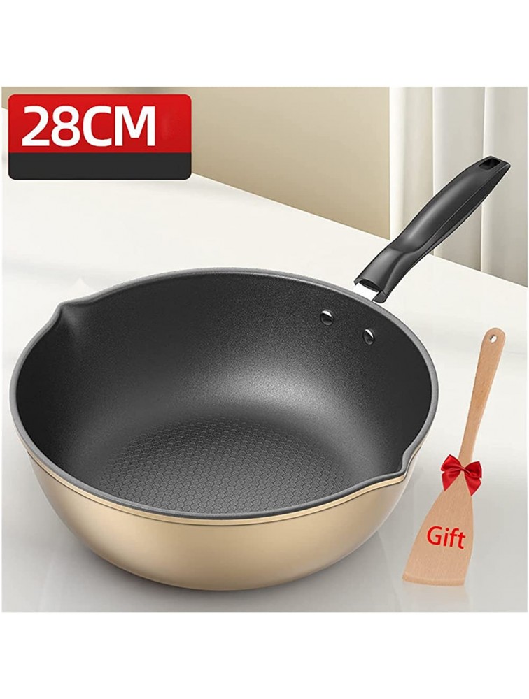 SHUOG Non Stick Frying Pan，Oven Safe Aluminum Cookware Chef's Pans Color : 28cm - B35TQ1NXT
