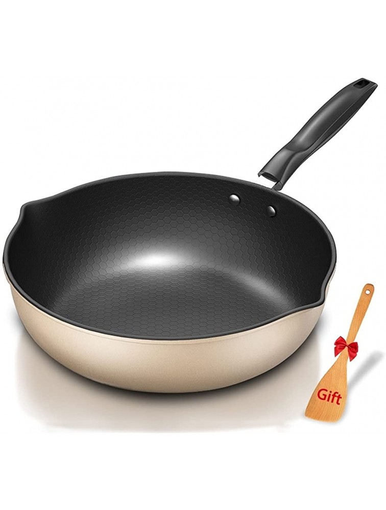 SHUOG Non Stick Frying Pan，Oven Safe Aluminum Cookware Chef's Pans Color : 28cm - B35TQ1NXT