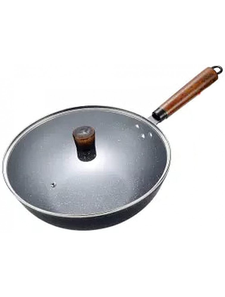 SHUOG Non-stick Pan No-smoke Pot With Wok Non-stick Pan Stir-fry Wok Gas Cooker Universal Cooking Pot Frying Pan Wok Hotpot Egg Pan Chef's Pans Color : 32cm - BBEZ1GFBK