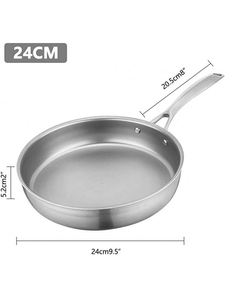 SHUOG Pure Titanium Frying Pan Nonstick Fry Pan Induction Compatible Multipurpose Cookware Use Fit For Home Kitchen Or Restaurant Chef's Pans Color : 24cm - B8EAZ6NEP