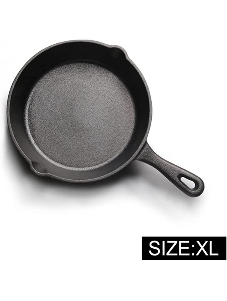 SHUOG Upsipirit 26CM Cast Iron Frying Pan Non-stick Coating Pan Fit For Pancake Skillet With Heat Resistant Handle Gas Induction Cooker Chef's Pans Color : Black - B6YR8D91R