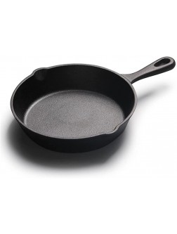 SHUOG Upsipirit 26CM Cast Iron Frying Pan Non-stick Coating Pan Fit For Pancake Skillet With Heat Resistant Handle Gas Induction Cooker Chef's Pans Color : Black - B6YR8D91R
