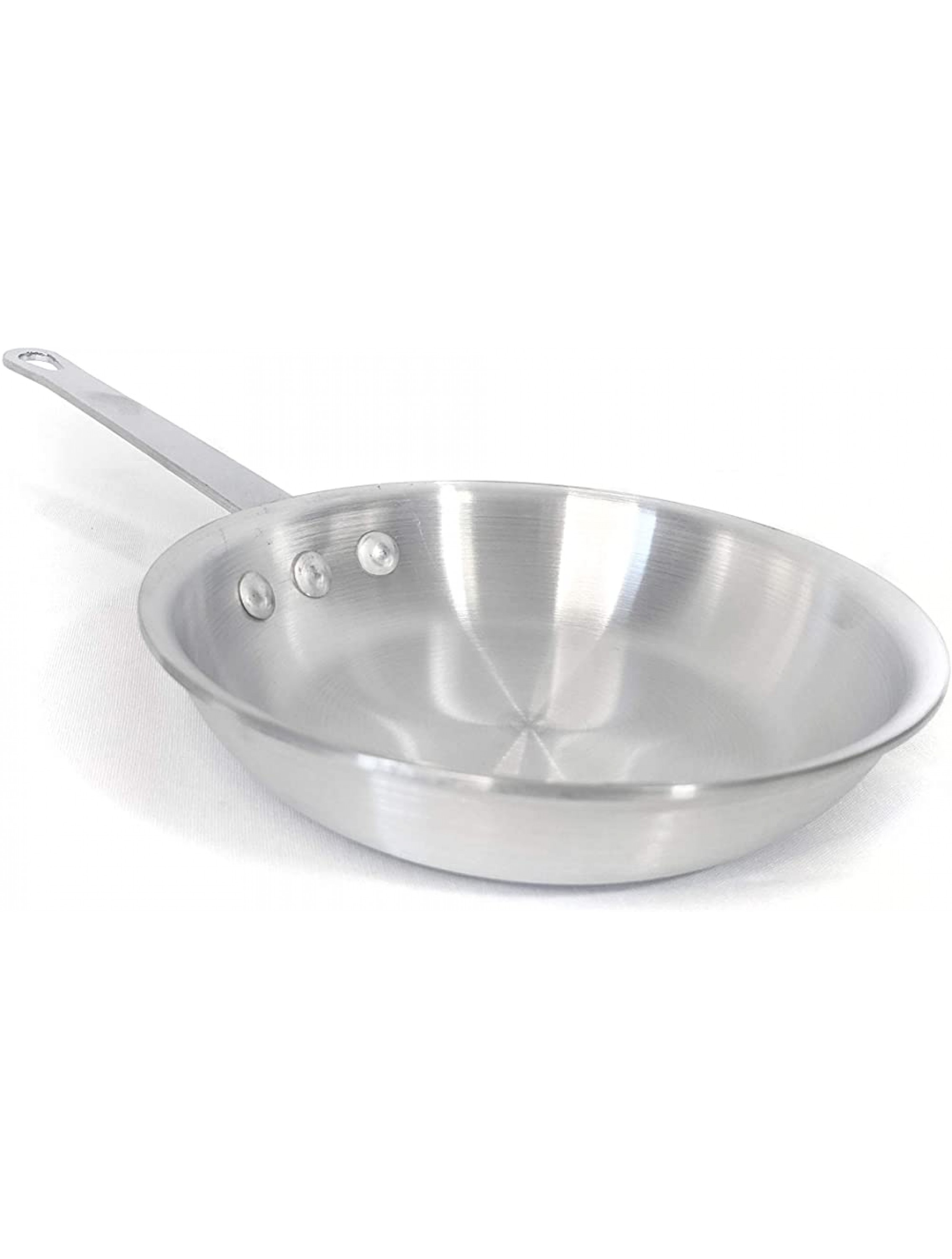 10 Inch Natural Finish Aluminum Frying Pan Fry Pan Commercial Grade NSF Certified - BNH7Y8UQP