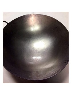 16 inch Carbon Steel Hand Hammered Wok wok ring not included - BOXR1DYDW