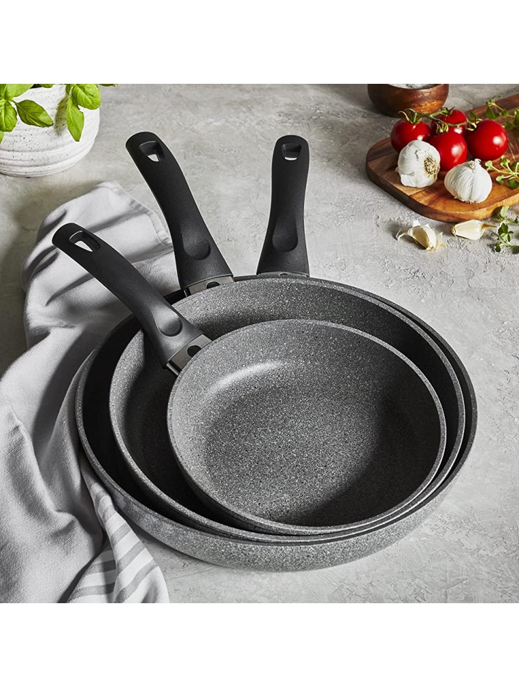 Ballarini Parma Forged Aluminum 3-pc Nonstick Fry Pan Set Made in Italy - BXYO1OI07