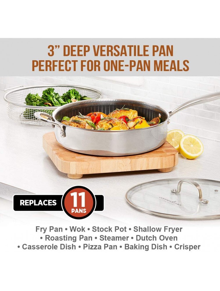 Copper Chef Titan Fry Pans 9.5 inch with 8 inch stainless-steel - BHGX9WXWI