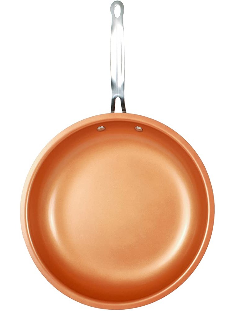 MasterPan Copper tone 12-inch Ceramic Non-stick Fry pan - BGJD0R1ZV