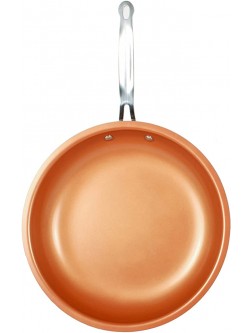 MasterPan Copper tone 12-inch Ceramic Non-stick Fry pan - BGJD0R1ZV