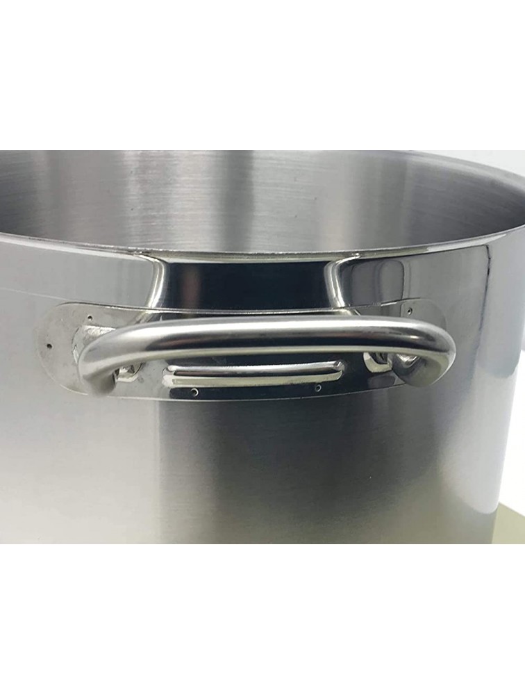 8 Qt Stainless Steel Stock Pot w Cover - BSA4HAPHQ