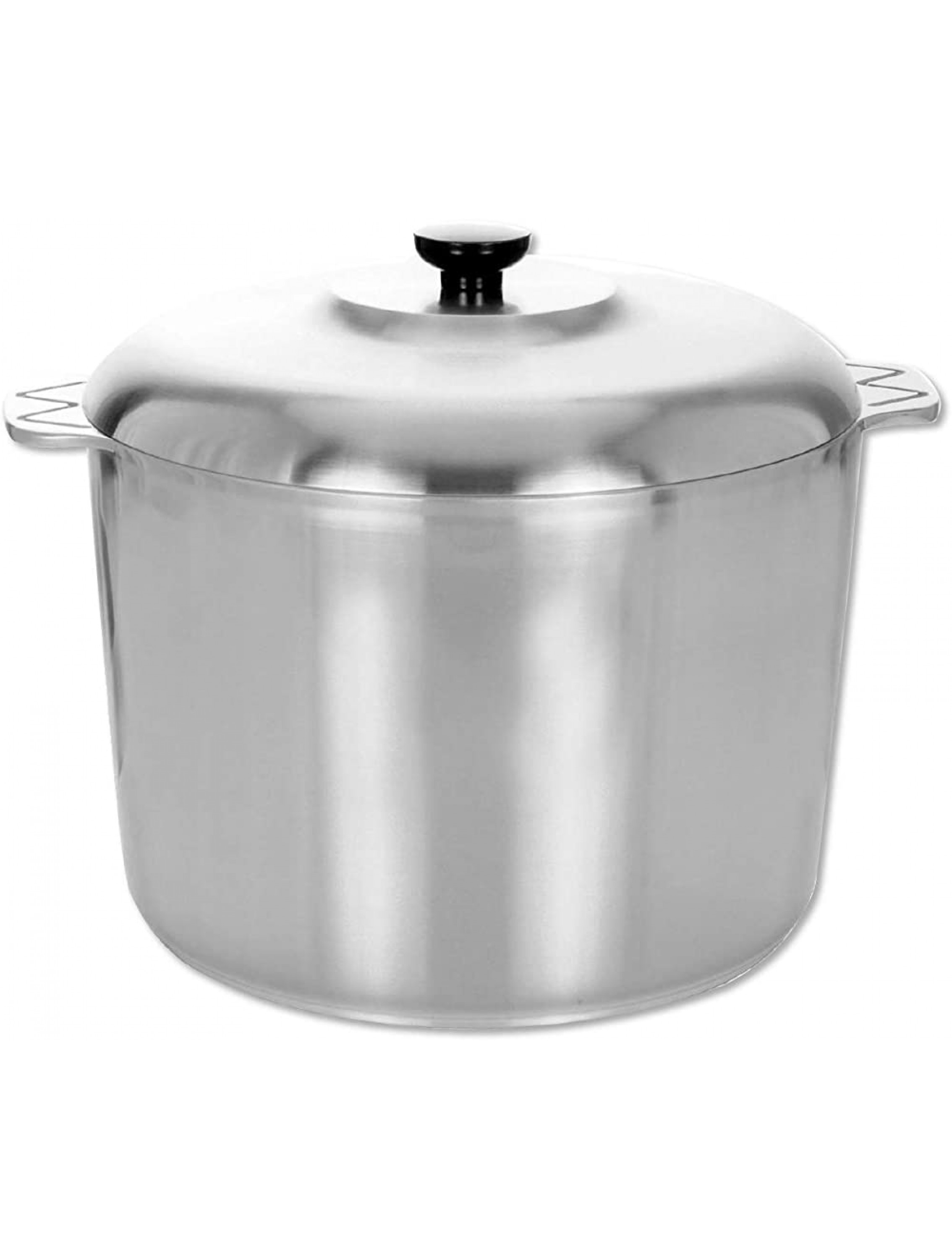 Cajun 14 Quart Stock Pot with Lid Oven Safe Aluminum Soup Pot Nickel-Free Large Pot with Steamer - BTR8OOELW