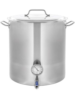 CONCORD Stainless Steel Home Brew Kettle Stock Pot Weldless Fittings 60 QT  15 Gal - BYKGTM053