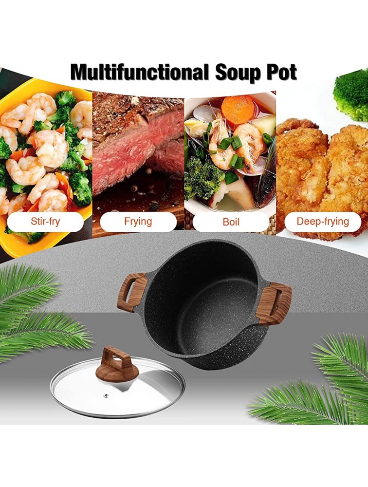 ESLITE LIFE 5 Quart Stock Pot with Lid Nonstick Soup Pot Casserole Cookware Induction Compatible PFOA & PTFEs Free - B8TG8TDEH