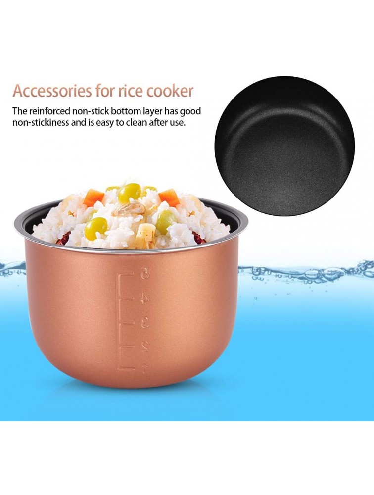 Inner Cooking Pot Stainless Steel Instants Pot Ceramic Coating Nonstick Interior Cooking Pot Cooker Container Replacement 1.5l to 1.6l - B8A5ZKHZA