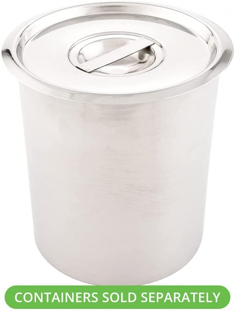 LID ONLY: Met Lux Lid For 4.25 Quart Bain Marie 1 Stainless Steel Lid For Bain Marie Pot Built-In Handle Pot Sold Separately Restaurantware - BB90U3DWY