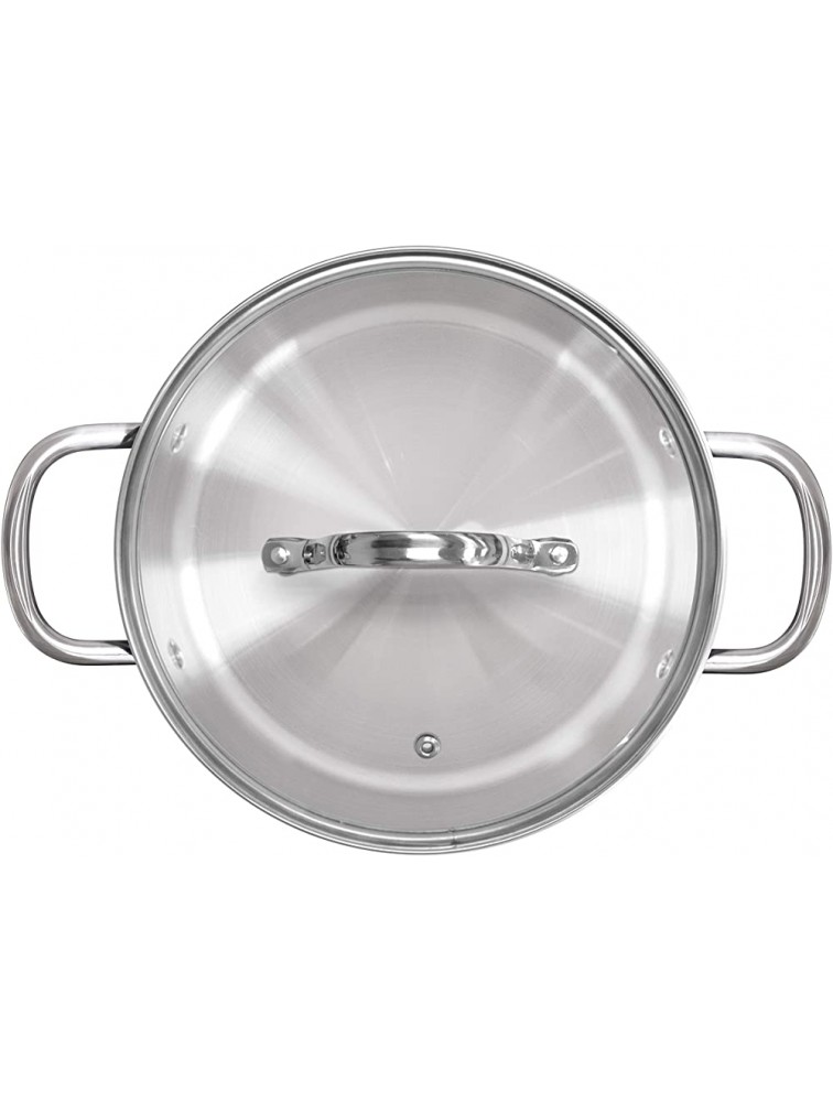 The Magical Kitchen Collection by The Sneaky Chef Iridescent Rainbow 8-Quart Stock Pot With Handles & Glass Lid -Premium Heavy Duty Stainless Steel Titanium Rust Proof Oven-Safe Induction Ready - BTT2NT3QH