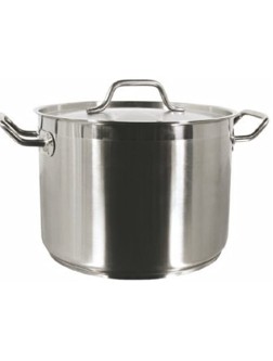 Update International Professional Commercial Grade 12 QT Quart Heavy-Gauge Stainless Steel Stock Pot Silver - BOQYTDGBO