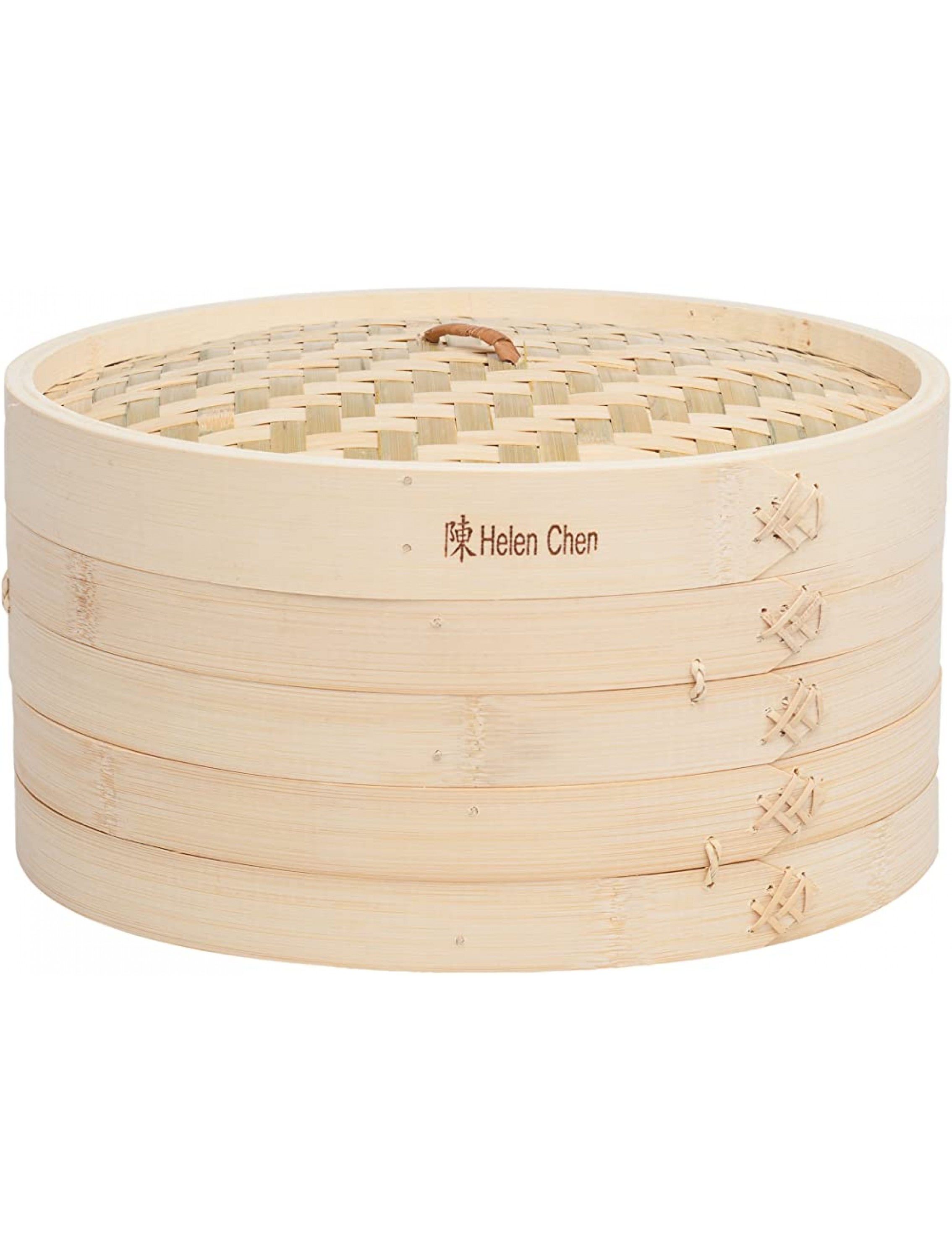 Helen’s Asian Kitchen Bamboo Food Steamer with Lid 12-Inch - BNAI2ZYPJ
