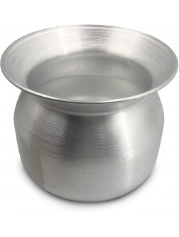 PANWA Sticky Rice Aluminum Cook Pot from Thailand Genuine Replacement Pot for Traditional Steamer Crock Family Size 8.67 Inch Standard Diameter 22 cm - BVE3N4RLV