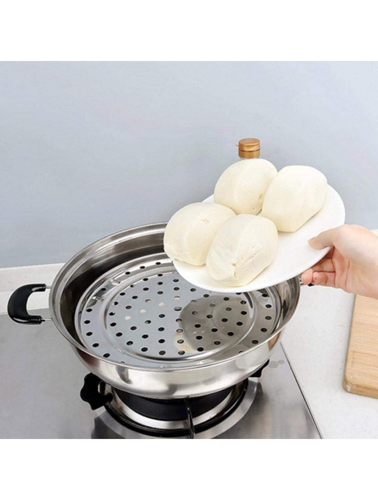Stainless Steel Steamer Rack Round Steam Holder Tray Shelf Cooking Accessories with Stand for Canner Steamed Stuffed Bun Dumpling Vegetables Fish9.5in - BIJIWFQDT