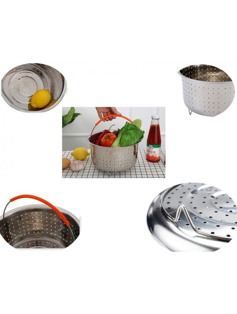 Steamer Basket for Instant Pot Vegetable Steamer Basket Stainless Steel Steamer Basket Insert for Pots 6qt - B1TC45EB6