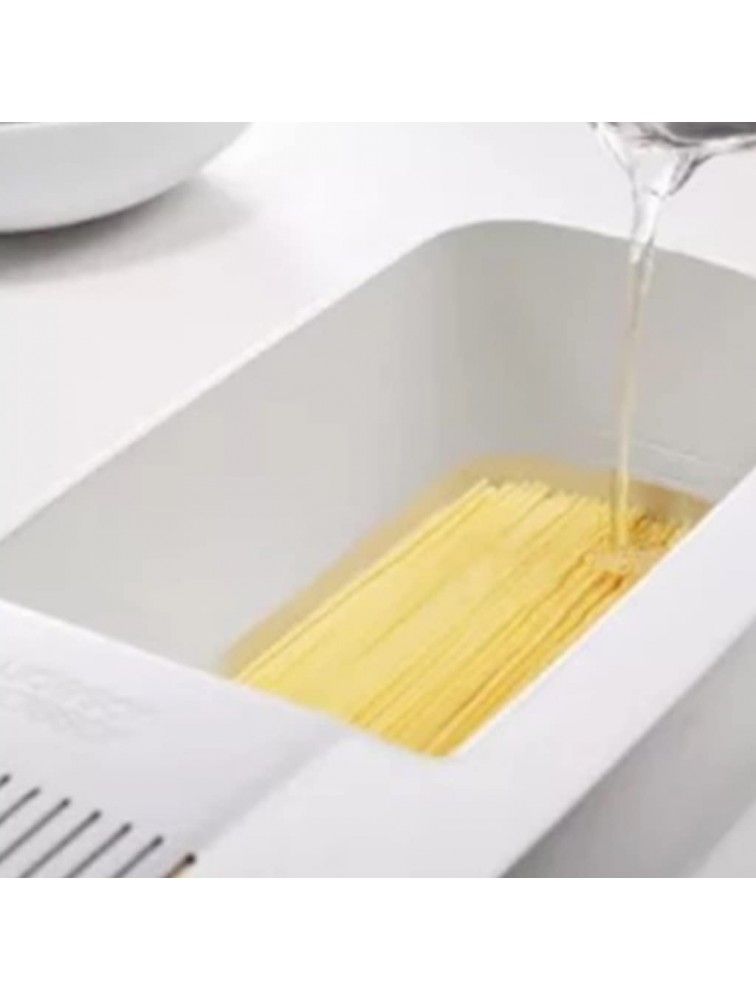 Pasta Cooker,SOFEA Durable Microwave Pasta Cooker with Strainer for Spaghetti Short Pasta Fresh Pasta Heat Resistant Spaghetti Cooker - BB3WCZPJU