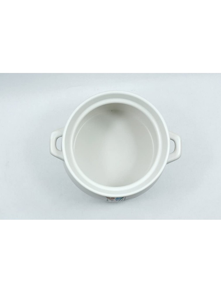 Uniware Heavy Duty Heat Proof Ceramic Pot White 4.3 Liter7.8D x 6.7H 20cm D x 17CM H - BK2RM1I3D