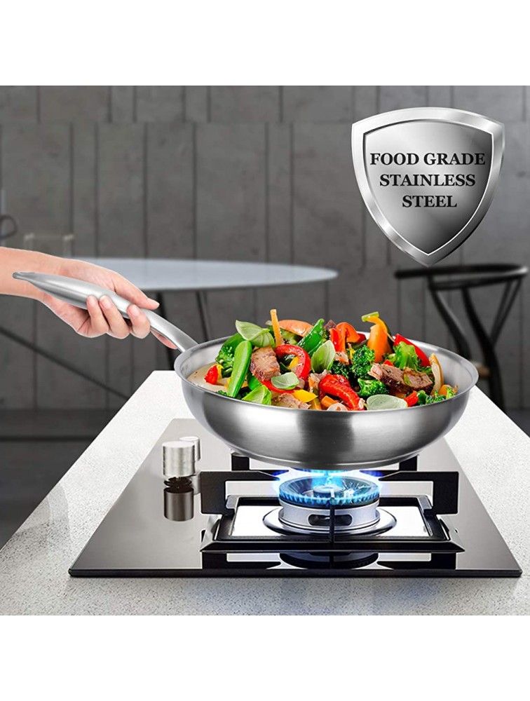 Duxtop Professional Stainless Steel Fry Pan Induction Ready Cookware with Impact-bonded Technology 9.5 Inches - B8WV1PNW9