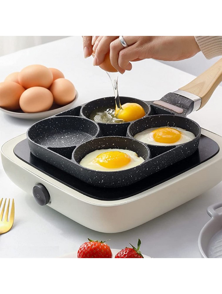 Egg Frying Pan Nonstick 2 Cups Pancake Pan Easy Clean Egg Cooker Omelet Pan Aluminum Egg Cooking Pan Multifunction Fried Egg Burger Pan Universal Bacon Pan Suitable for Gas Stove Induction Cooker - B9ZV4YNPE