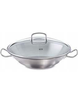 Fissler USA original profi-collection Stainless Steel Wok with Lid 14 in Silver - BXUTDSYWW