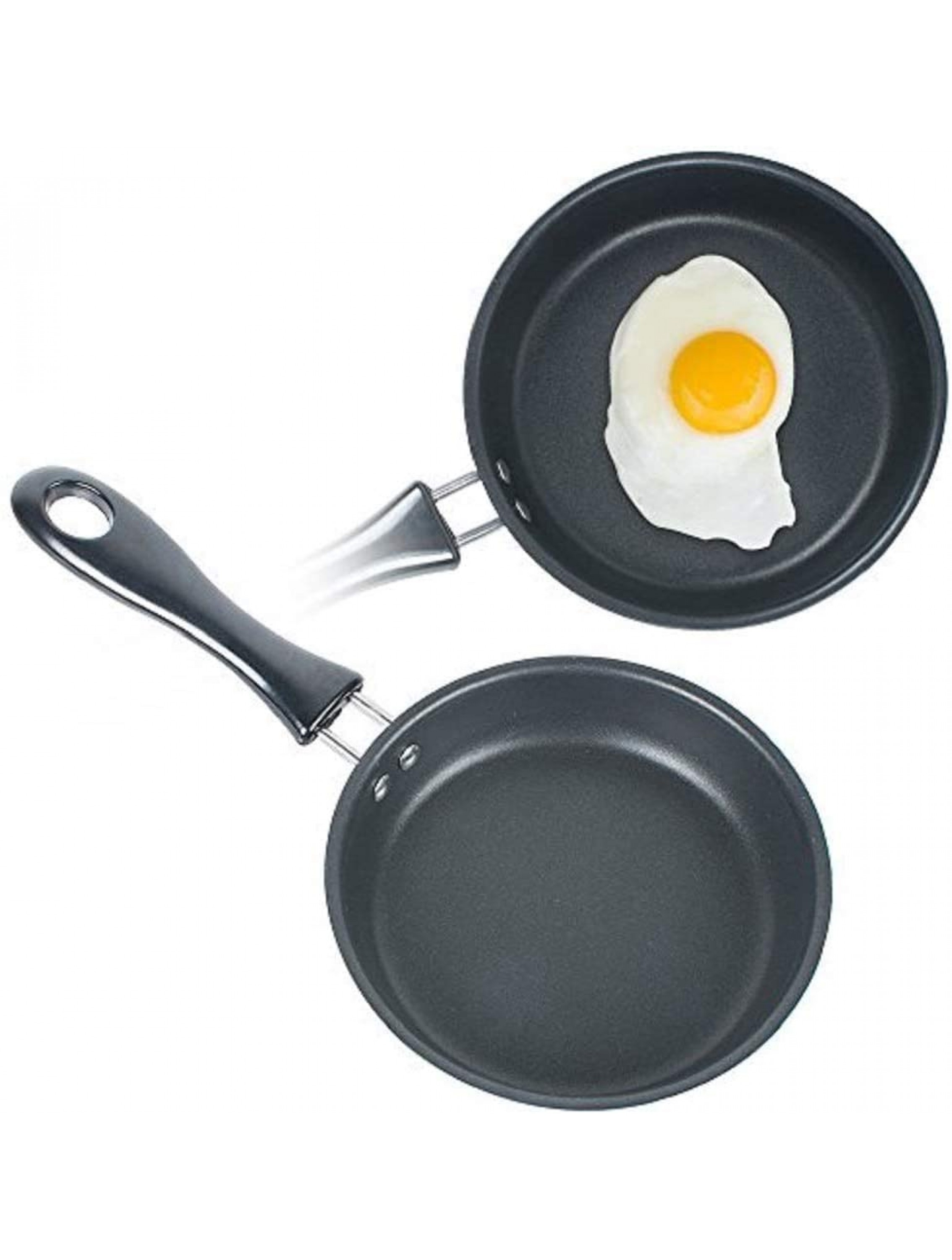 FveBzem Nonstick Frying Pan Round Egg Pan One Egg Fry Pan Egg Pancake Maker Omelet Mini Dishwasher Safe Cookware Small Egg Skillet PFOA Free 4.72 Inch12cm - BWXQL0D3Y