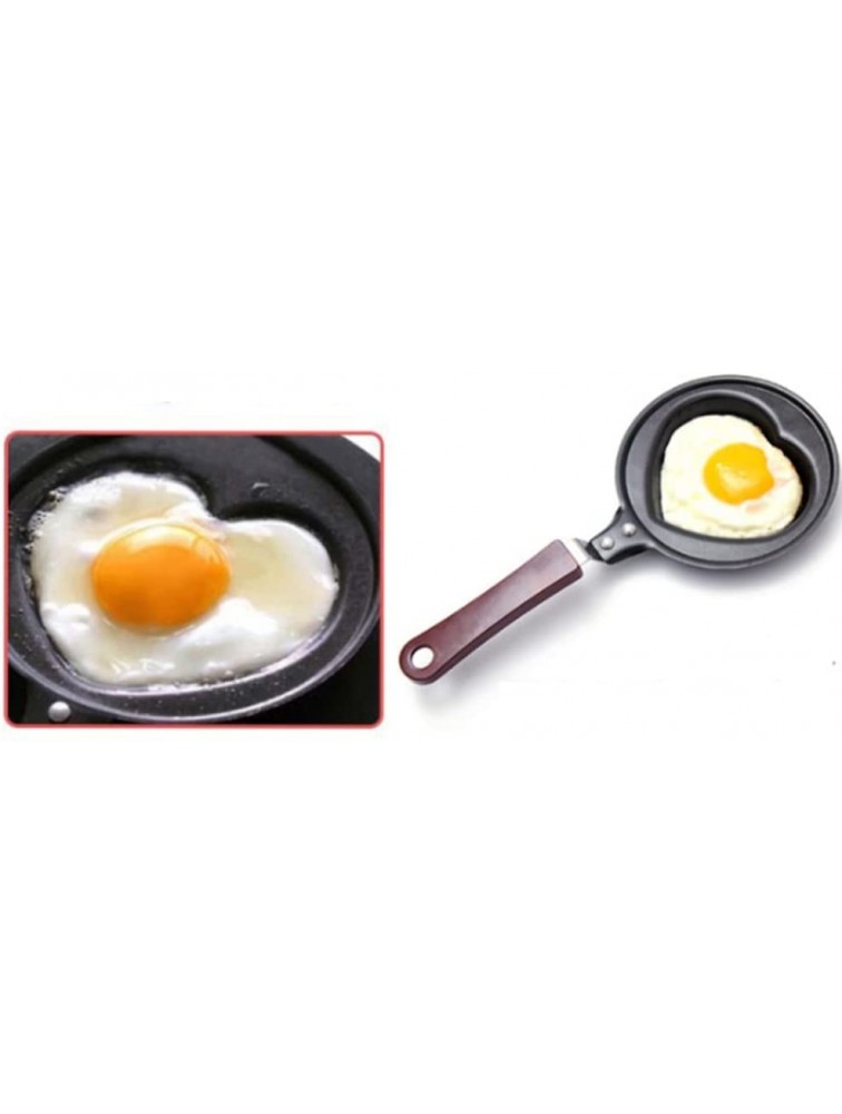 Mini Cartoon Pan Cute Shaped Egg Mold Frying Pan Non-stick Breakfast Home Cooking Pan Kitchen Pancake Pan Childrens DIY Egg Pancake Pan Love shape - B68A5LGUI