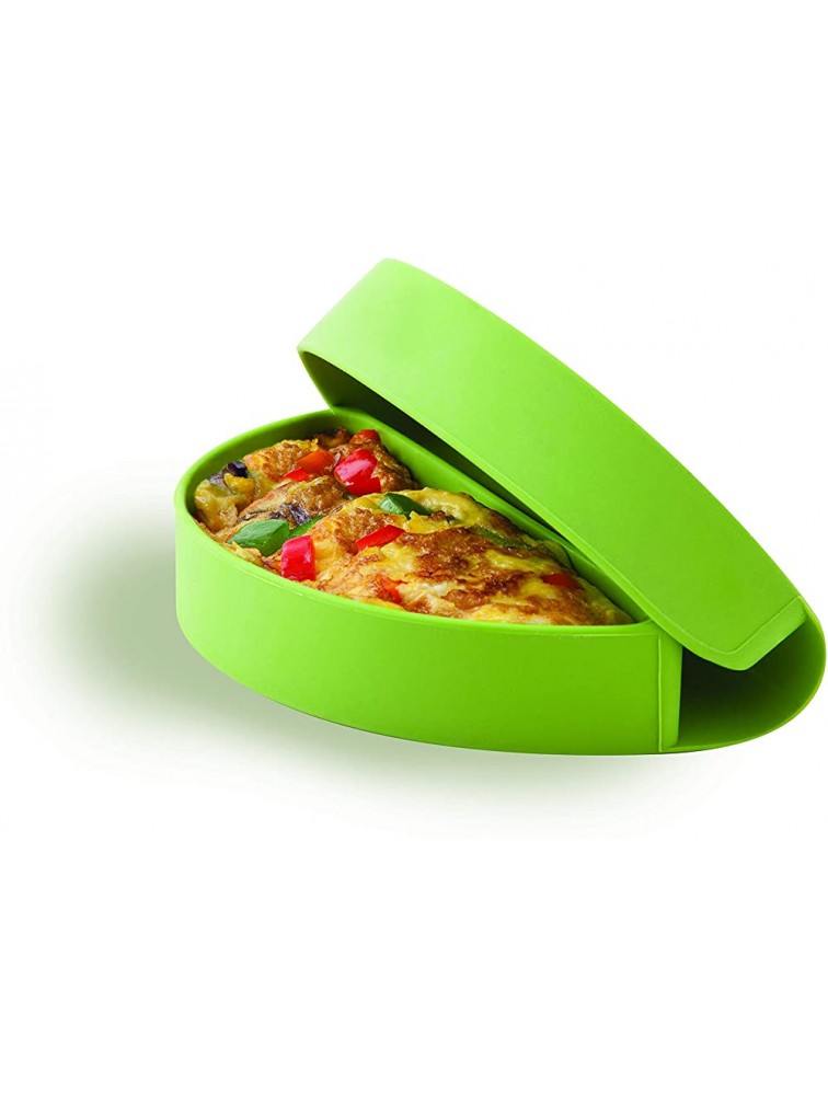 MSC International 44044 Joie Microwave Omelet Maker Non-Stick Silicone Green One Size - BDNHQ768I