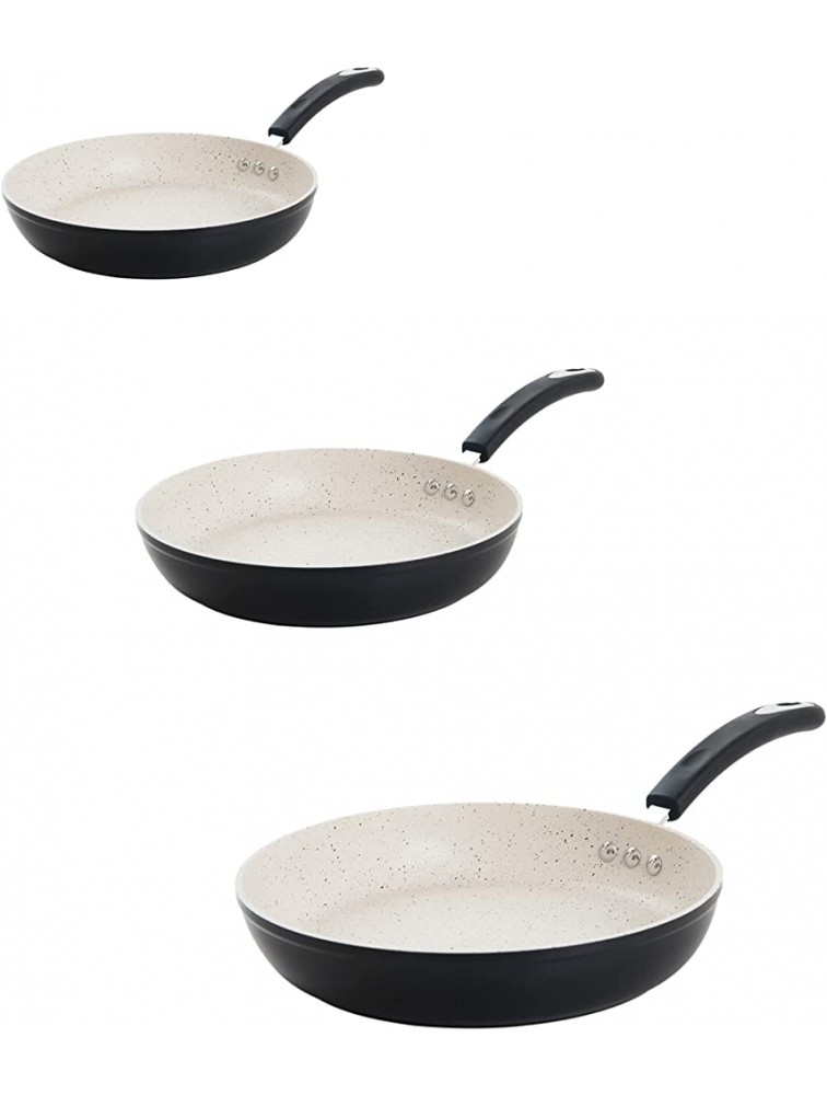The Ozeri Stone Earth Frying Pan 3 Piece Bundle with 100% APEO & PFOA-Free Stone-Derived Non-Stick Coating from Germany - BKAH1ASEC