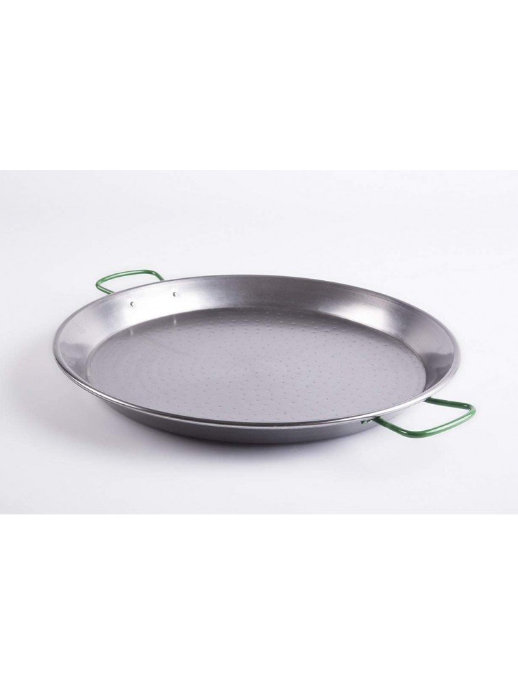 BelleVie Spanish Carbon Steel Paella Pan Dia.18 1 4 x H 2 12 servings - B9BA88XH4