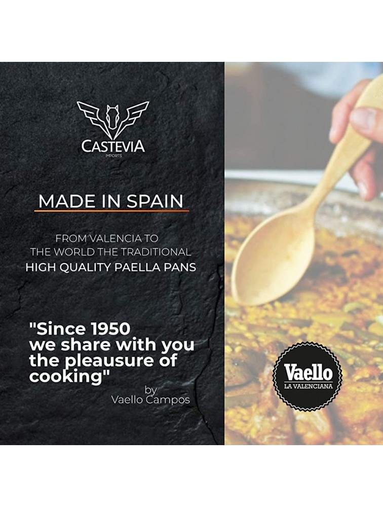 Castevia 20-Inch Enameled Steel Paella Pan 50cm 13 servings - B8ZM0J7PC