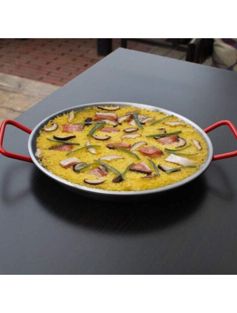 DOITOOL Carbon Steel Paella Pan Restaurant Grade Paella Cooking Pan 22cm - BGLZ2DH0N