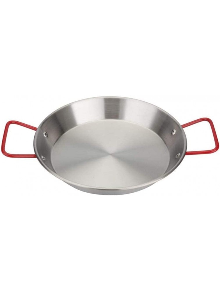 Professional Paella Pan Nonstick Stainless Steel Anti-scalding Handles Universal for All Sources of Heating for Home Hotel Restaurant -28cm - BLKFQ2PUC
