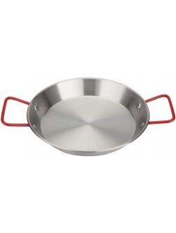 Professional Paella Pan Nonstick Stainless Steel Anti-scalding Handles Universal for All Sources of Heating for Home Hotel Restaurant -34cm - BN35B8ZEK