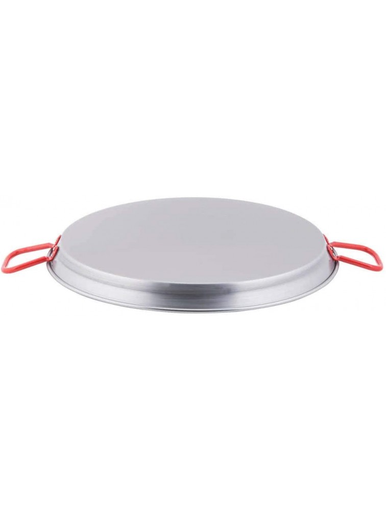 Thaweesuk Shop 24 Large Pan Polished Carbon Steel Catering Tray Rice Seafood Cooker Spanish Carbon Steel Diameter 24 x 2 13 16H of Set - B59ERY8J1