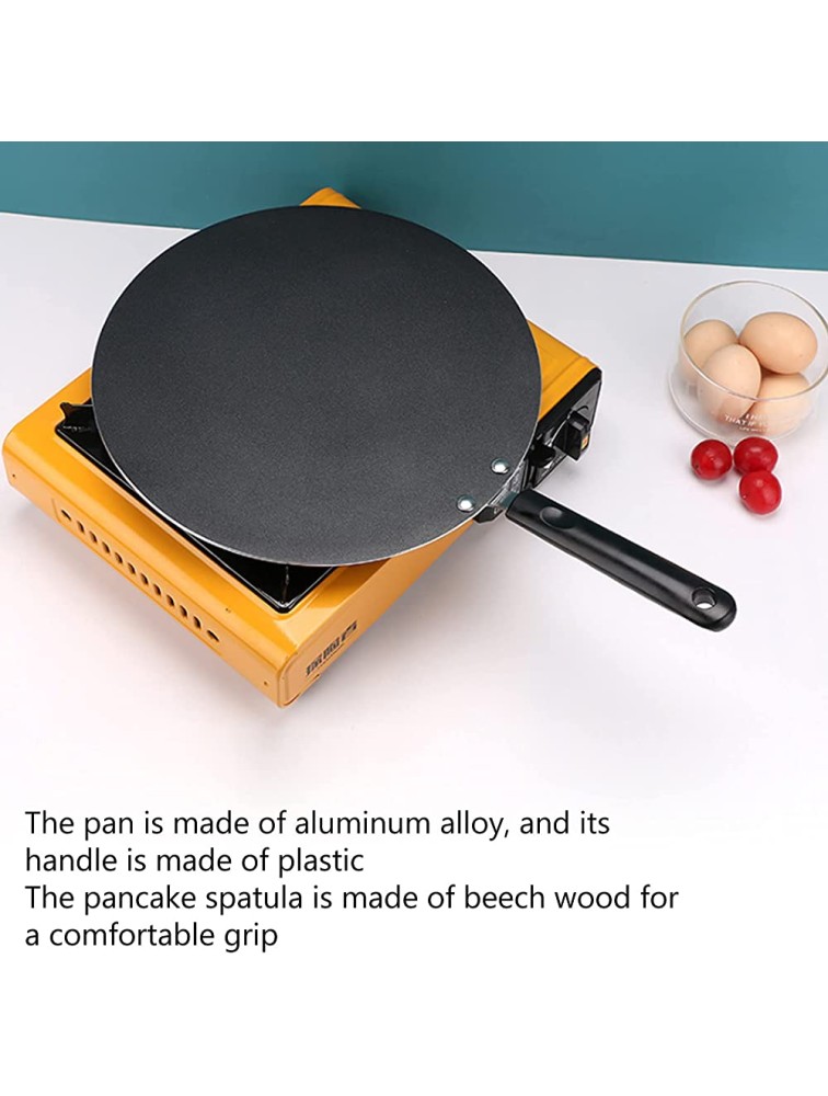 Crepe Pan Multifunctional Frying Pan with Coating Round Flat Skillet Pancake Crepe Omelet Pan for Gas Stove Induction Cooker, - BBEPMQCYO