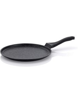 Kela Crepe Pan Pancake Griddle Nonstick Aluminum Skillet Cooking Pan 12.6 Inches Oil Control System Extra Flat Rim Soft-Touch Handles Stella Nova Collection - BUKCH9S73